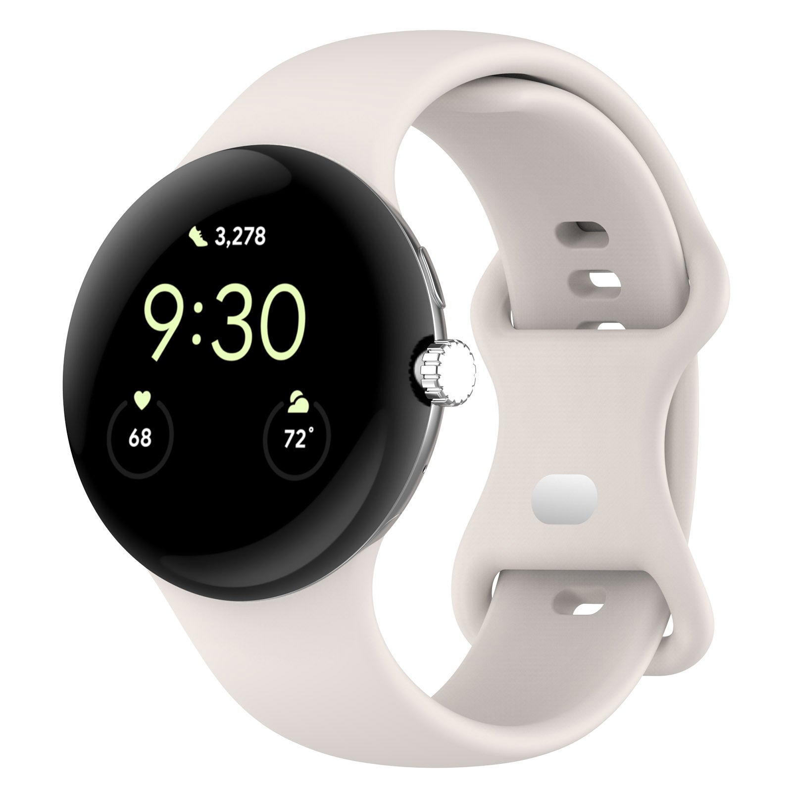 JMT-489418 Google Pixel Watch 1 & 2 Compatible Edible Silicon Watch Bands in Multiple Colors