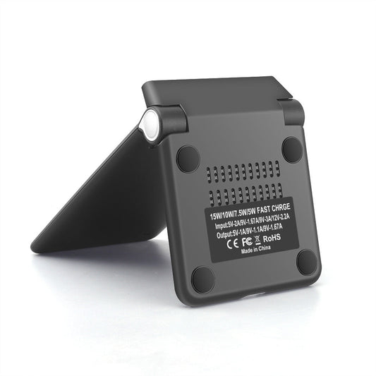 JMT-489482 15W Foldable Wireless Charger Stand with Type-C Input and Qi Standard