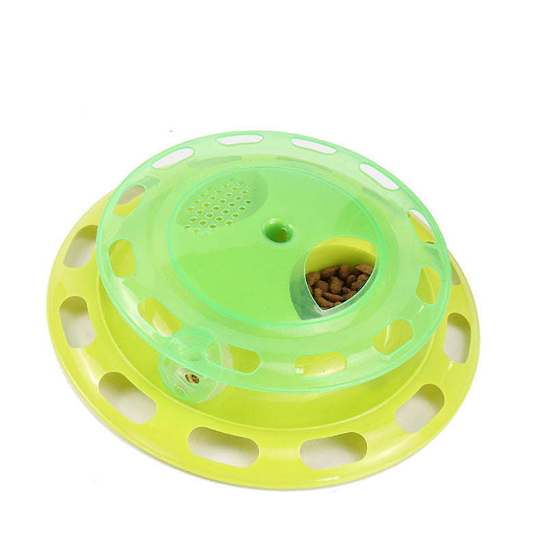 JMT-489610 Interactive Cat Toy with Bell Ball – Multifunctional Cat Turntable Puzzle for Playtime Fun