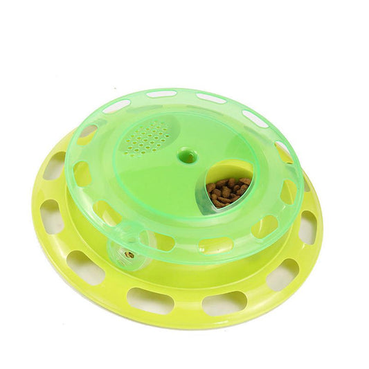 JMT-489610 Interactive Cat Toy with Bell Ball – Multifunctional Cat Turntable Puzzle for Playtime Fun