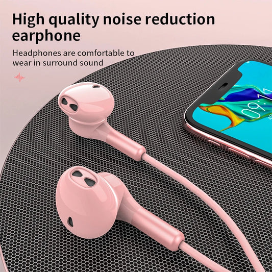 JMT-490122 USB C Wired Earbuds with Microphone for Android Devices - Stereo Sound Wired Earphones