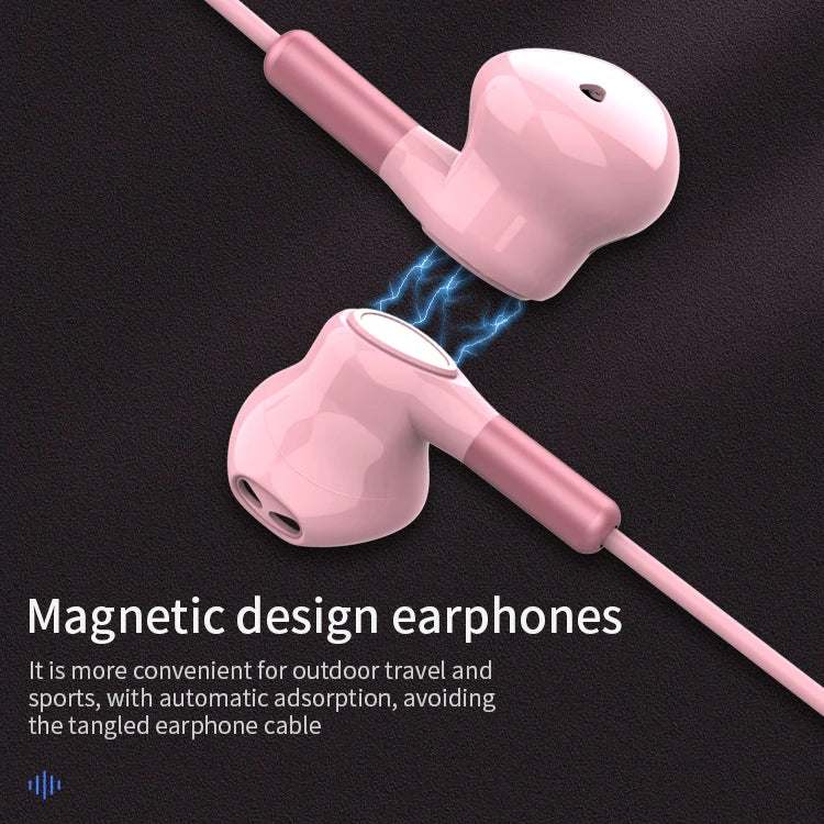 JMT-490122 USB C Wired Earbuds with Microphone for Android Devices - Stereo Sound Wired Earphones