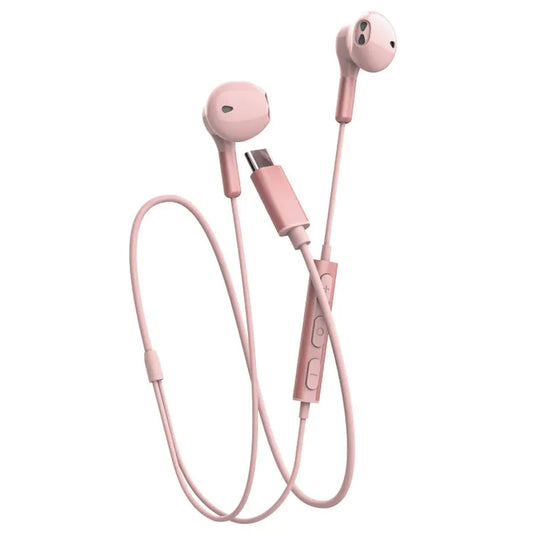 JMT-490122 USB C Wired Earbuds with Microphone for Android Devices - Stereo Sound Wired Earphones
