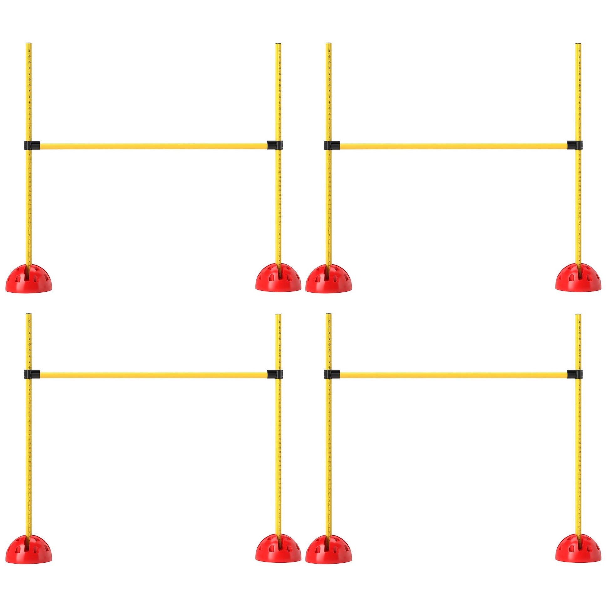 JMT-490442 Adjustable Dog Agility Course Set with 4 Jumps and Carry Bag for Training