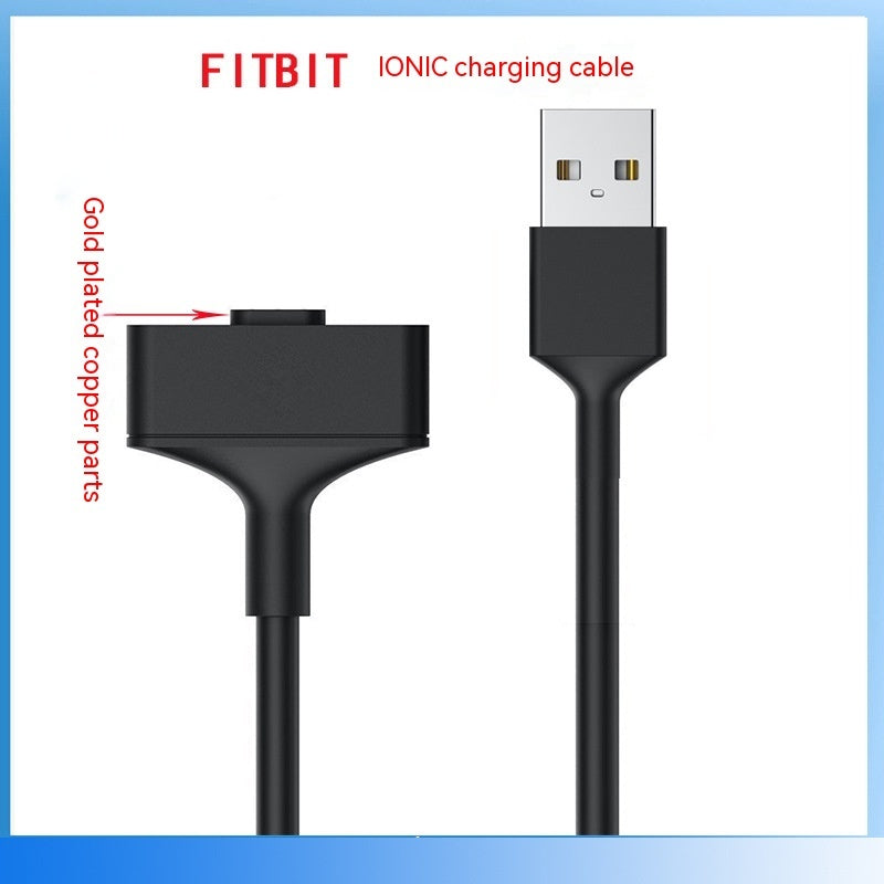 JMT-490634 Magnetic Charging Cable for Fitbit Alta HR and Ionic Smart Watches, 1m Length, Black
