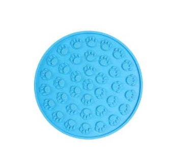 JMT-490634 Silicone Pet Licking Mat for Shower – 15cm Round Footprint, 1cm Thick