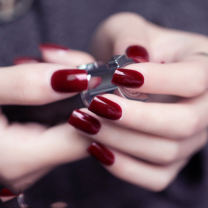 JMT-490762 Frosted Sealing Layer Color Nail Polish Glue - 15ML Small Bottles in Various Shades