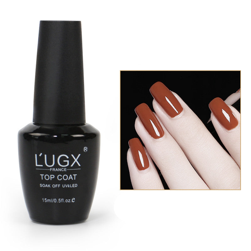 JMT-490762 Frosted Sealing Layer Color Nail Polish Glue - 15ML Small Bottles in Various Shades