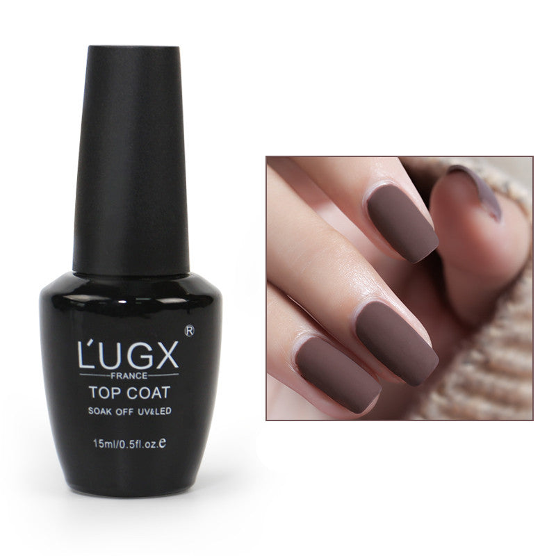 JMT-490762 Frosted Sealing Layer Color Nail Polish Glue - 15ML Small Bottles in Various Shades