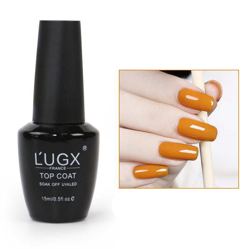 JMT-490762 Frosted Sealing Layer Color Nail Polish Glue - 15ML Small Bottles in Various Shades