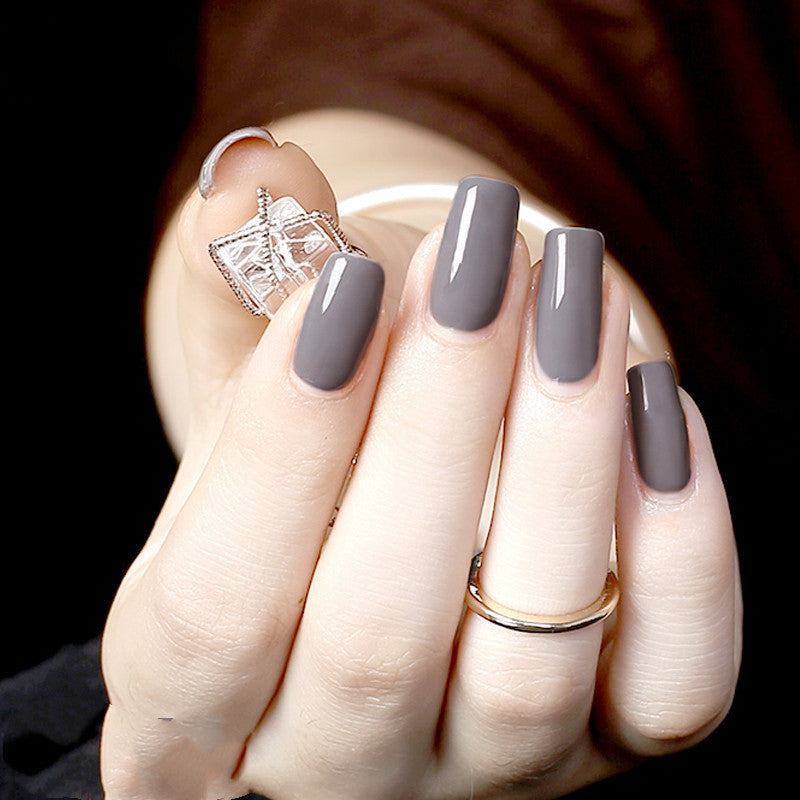 JMT-490762 Frosted Sealing Layer Color Nail Polish Glue - 15ML Small Bottles in Various Shades