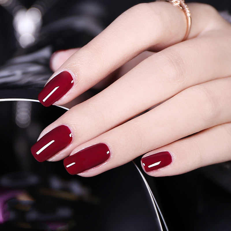 JMT-490762 Frosted Sealing Layer Color Nail Polish Glue - 15ML Small Bottles in Various Shades