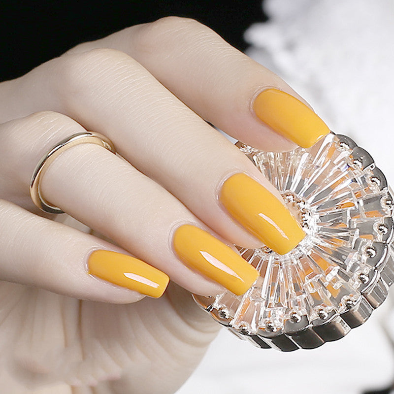 JMT-490762 Frosted Sealing Layer Color Nail Polish Glue - 15ML Small Bottles in Various Shades