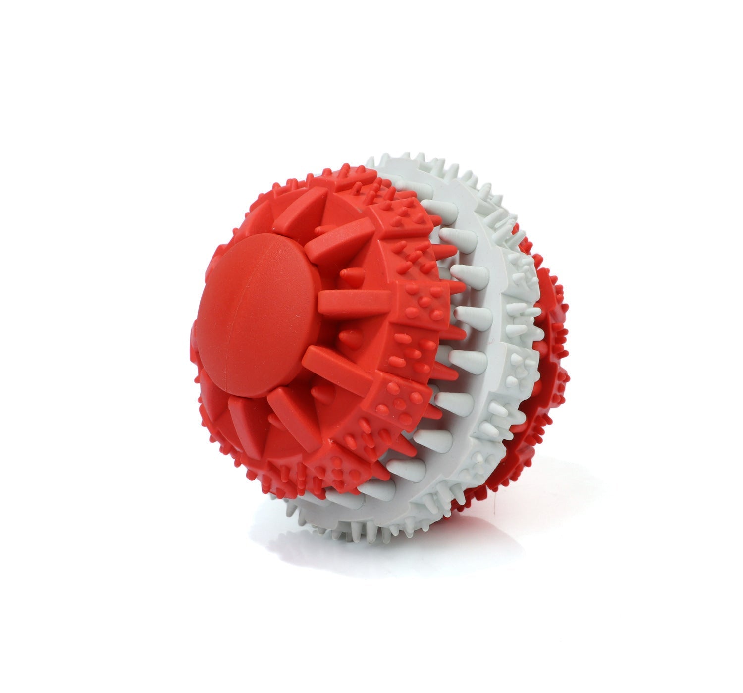 JMT-490762 Universal Rubber Dog Food Dispensing Toy for Dental Care - 6cm Diameter in Multiple Colors