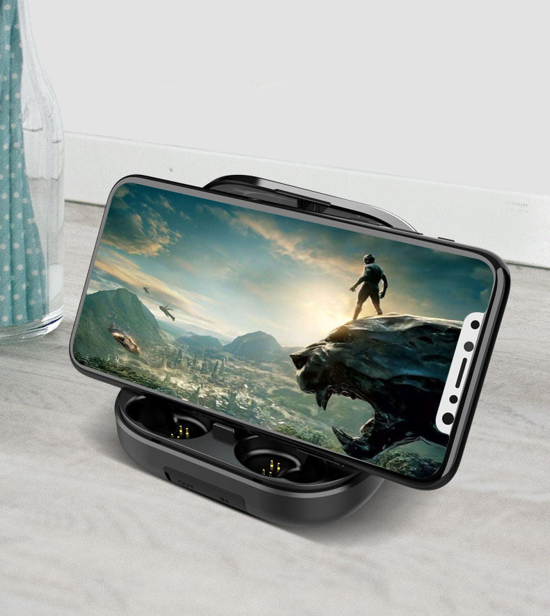 JMT-491274 Bluetooth Wireless Stereo Headset with Battery Display, Voice Control, and Call Function in Black