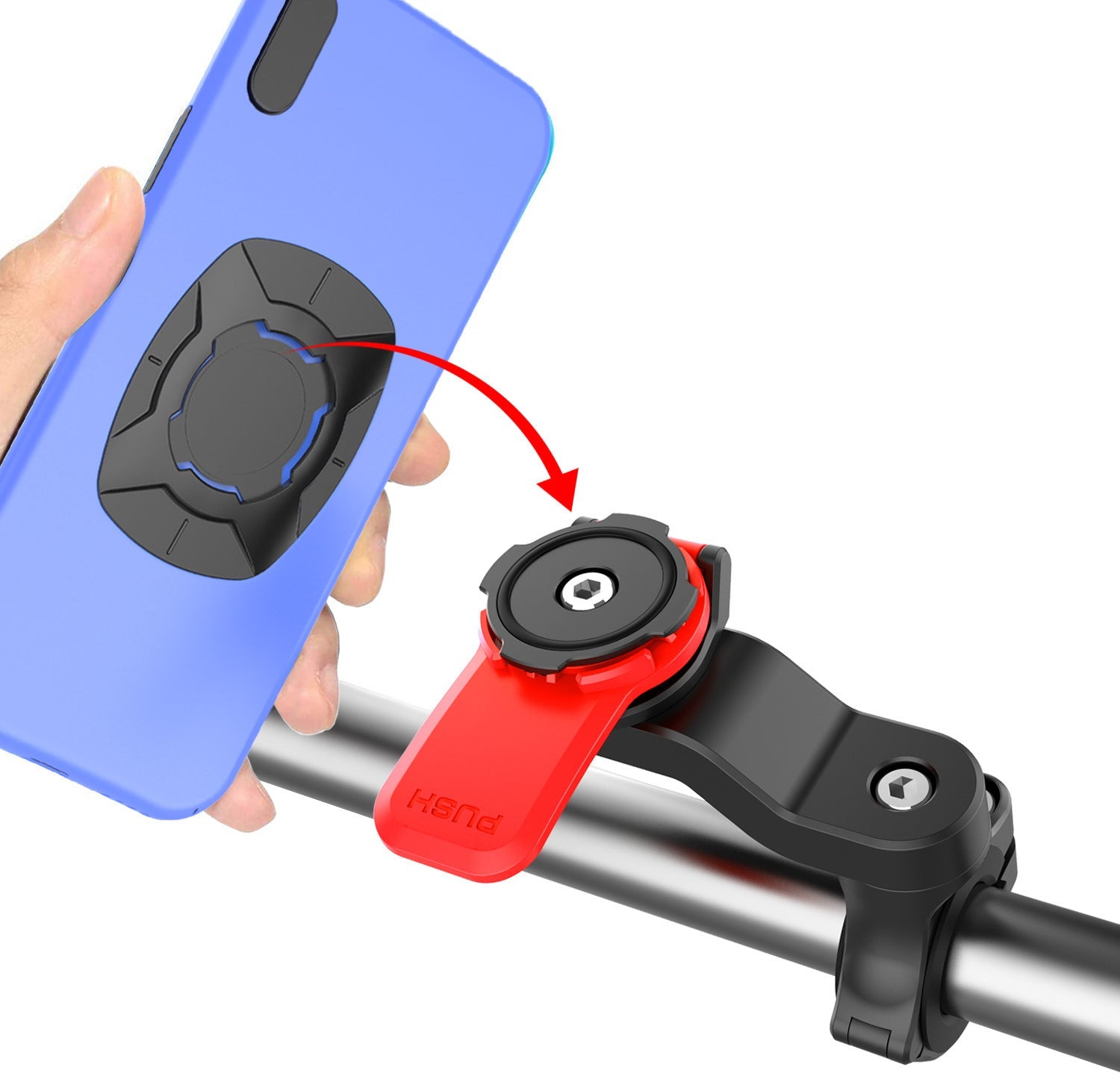JMT-491466 Mobile Phone Holder for Bicycle - Shockproof, Rotating Design, Suitable for Navigation