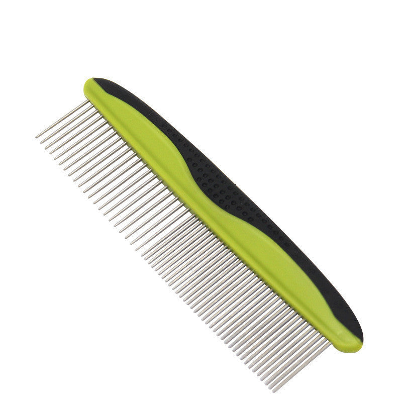 JMT-491850 Double-Sided Pet Knot Comb for Cats and Dogs - TPR/PP/Stainless Steel Cleaning Tool