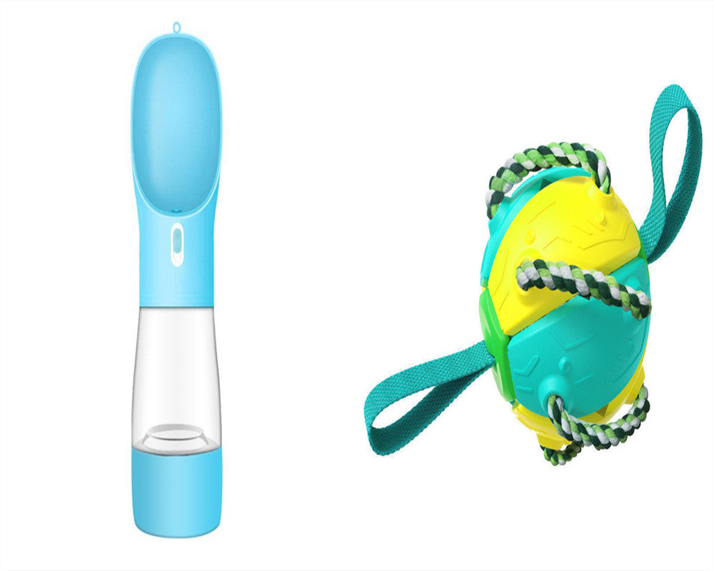 JMT-491914 Interactive Dog Football Soccer Ball - Multifunctional Training and Teething Toy, Durable Outdoor Play for Pets