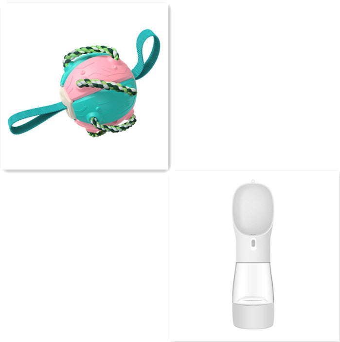 JMT-491914 Interactive Dog Football Soccer Ball - Multifunctional Training and Teething Toy, Durable Outdoor Play for Pets