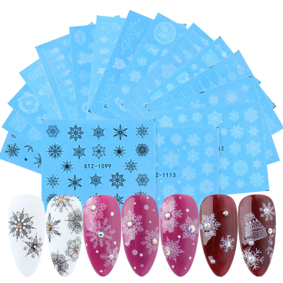 JMT-491914 Lace Flower Nail Art Sticker Set - 18 to 68 Pieces in Colorful Designs
