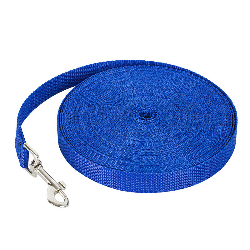 JMT-492106 Durable Solid Color Dog Leash - Long-Distance Control with Zinc Alloy Hook