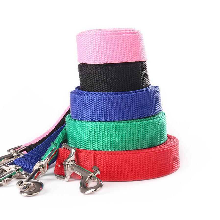 JMT-492106 Durable Solid Color Dog Leash - Long-Distance Control with Zinc Alloy Hook