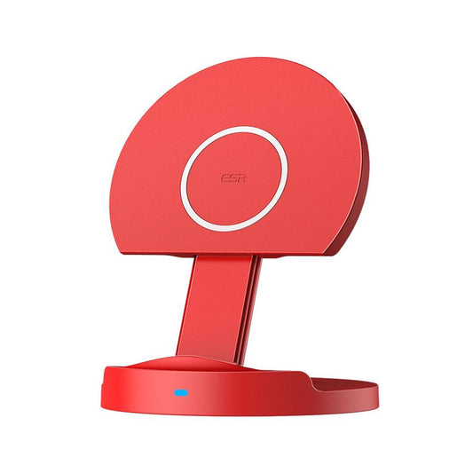 JMT-492298 Foldable 15W Wireless Charger Stand for Apple Devices - Fast Charging, Adjustable Angle