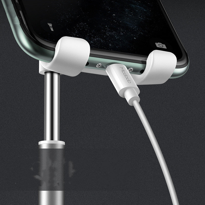 JMT-492618 Adjustable Rotating Desktop Support for Phones and Tablets - White and Black Options