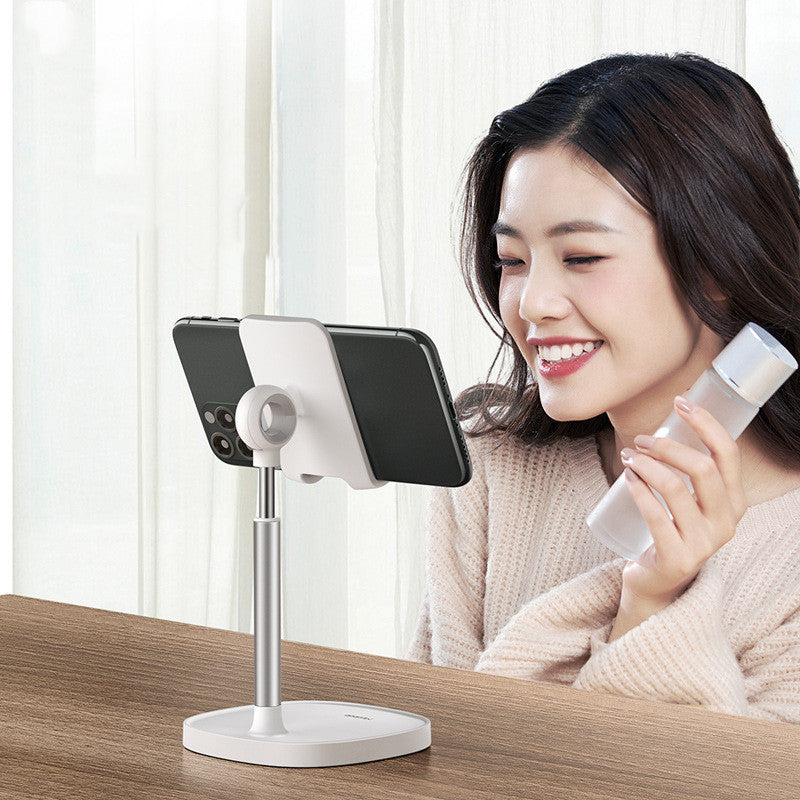 JMT-492618 Adjustable Rotating Desktop Support for Phones and Tablets - White and Black Options