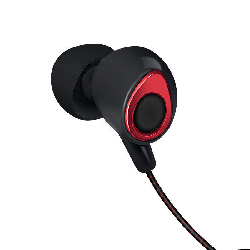 JMT-492746 In-Ear Wired Headphones with 3.5mm Straight Plug, Available in Black Gold and Black Red