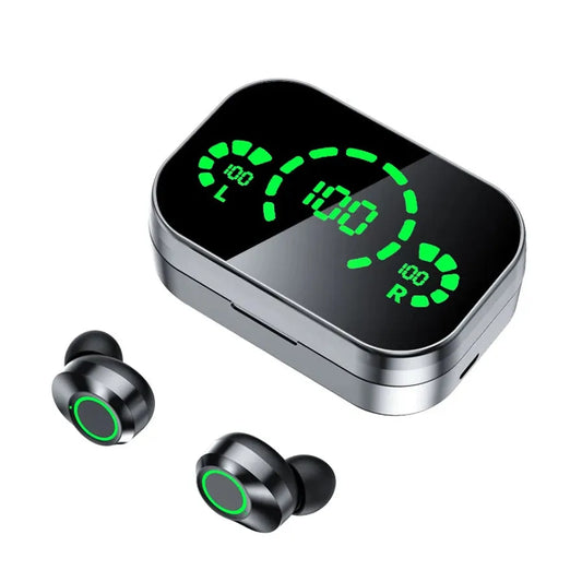 JMT-492938 Wireless Stereo Earbuds with Charging Case and Built-in Mic