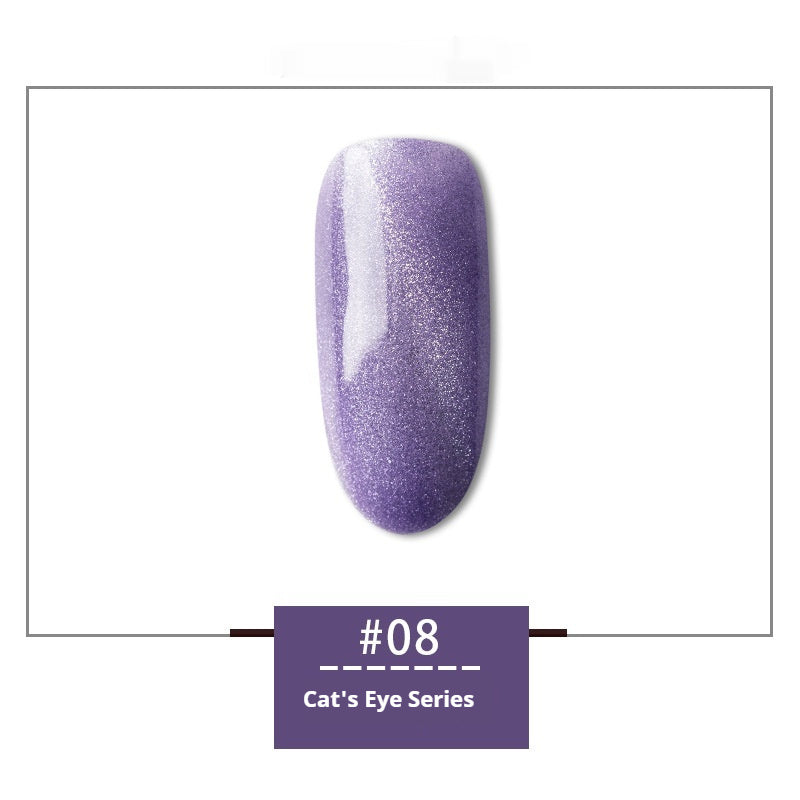 JMT-493066 Rainbow Cat Eye Nail Polish Gel - 30 Vibrant Colors, 12ml, Smudge Resistant