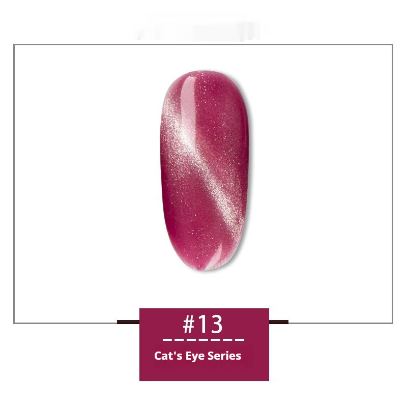 JMT-493066 Rainbow Cat Eye Nail Polish Gel - 30 Vibrant Colors, 12ml, Smudge Resistant