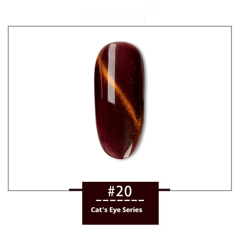 JMT-493066 Rainbow Cat Eye Nail Polish Gel - 30 Vibrant Colors, 12ml, Smudge Resistant