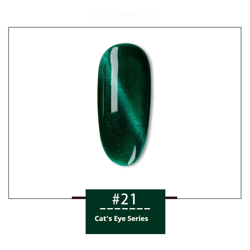 JMT-493066 Rainbow Cat Eye Nail Polish Gel - 30 Vibrant Colors, 12ml, Smudge Resistant