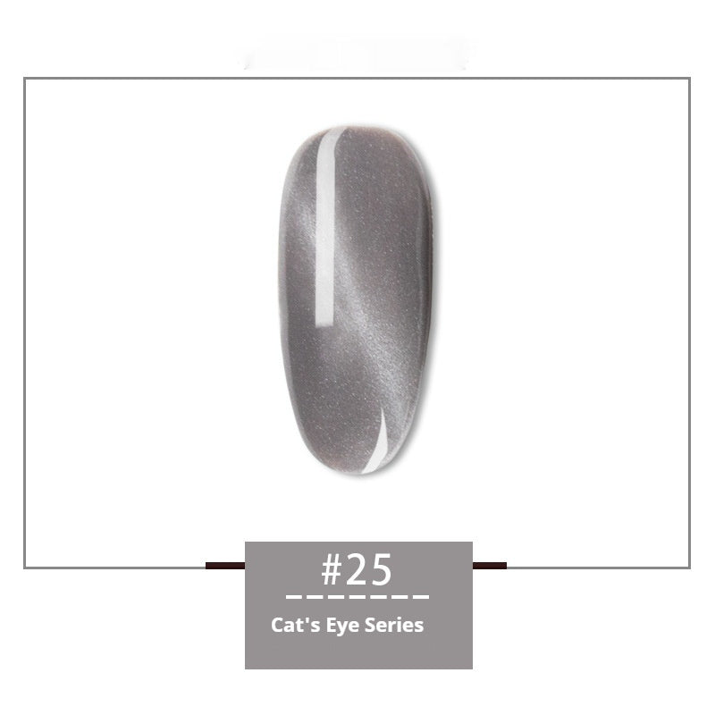 JMT-493066 Rainbow Cat Eye Nail Polish Gel - 30 Vibrant Colors, 12ml, Smudge Resistant