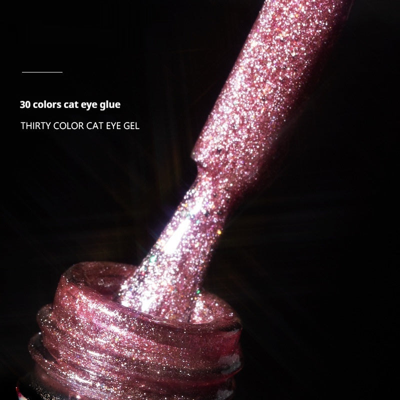 JMT-493066 Rainbow Cat Eye Nail Polish Gel - 30 Vibrant Colors, 12ml, Smudge Resistant