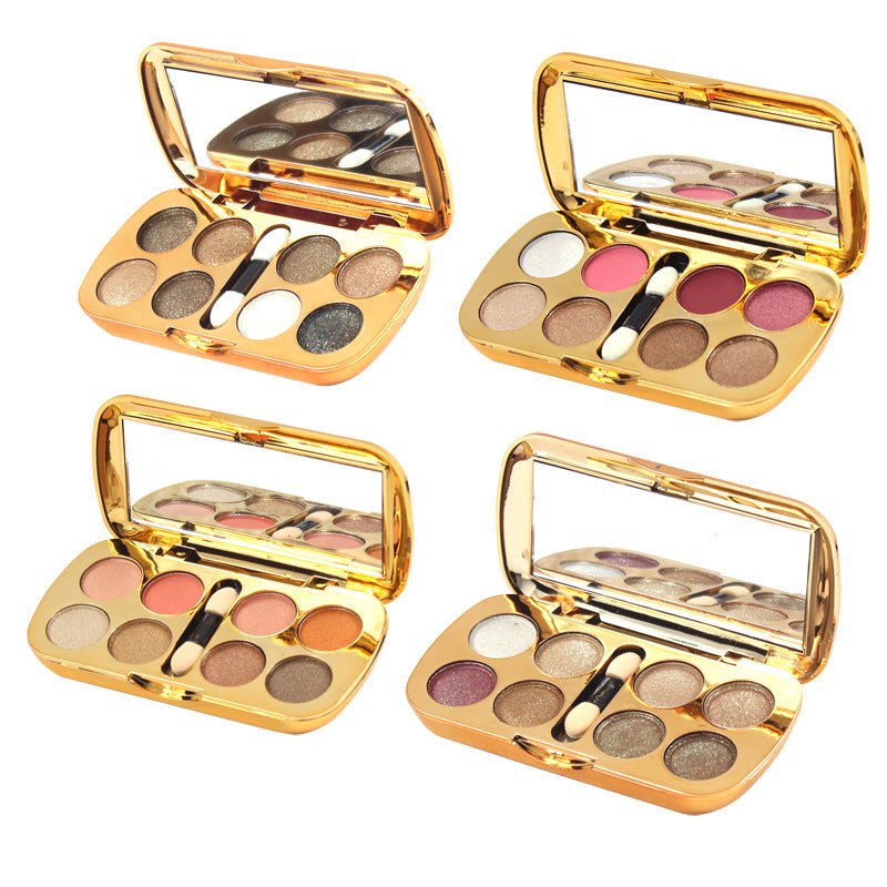 JMT-493194 LED Bear Bear 8-Color Pearly and Matte Eyeshadow Palette - 10g