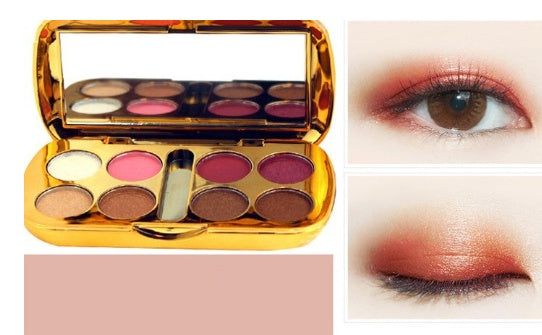 JMT-493194 LED Bear Bear 8-Color Pearly and Matte Eyeshadow Palette - 10g