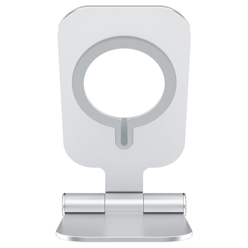 JMT-493770 Foldable Aluminium Alloy Phone Stand with Magnetic Wireless Fast Charging for iPhone 12 Mini/12 Pro Max