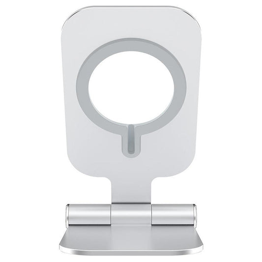 JMT-493770 Foldable Aluminium Alloy Phone Stand with Magnetic Wireless Fast Charging for iPhone 12 Mini/12 Pro Max