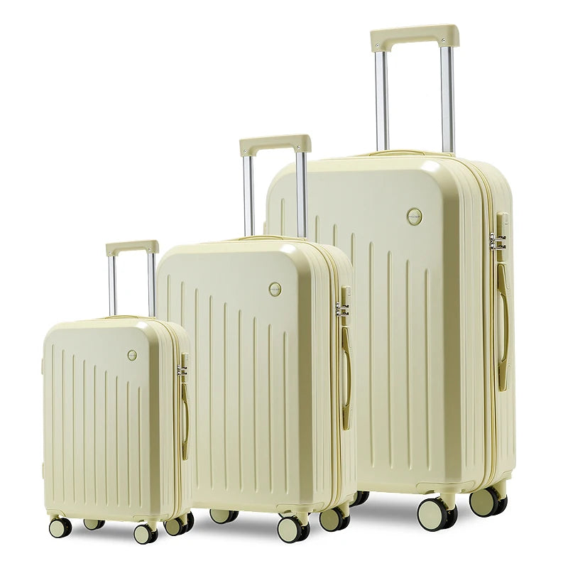 JMT-493962 Lightweight 3-Piece Luggage Set with Wheels - Soft Carry-On Suitcase for Travel