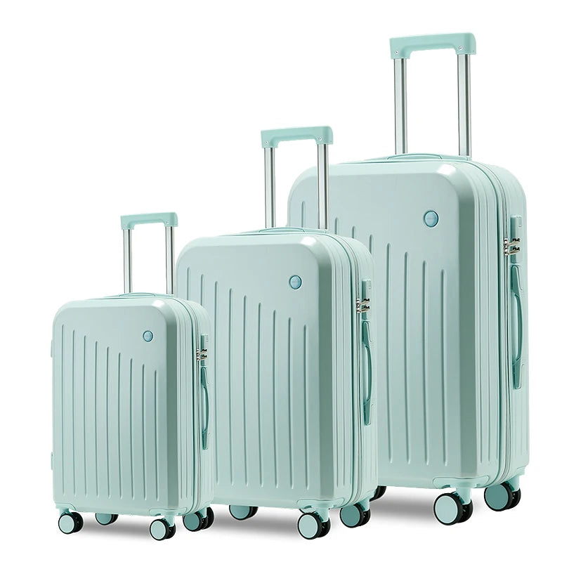 JMT-493962 Lightweight 3-Piece Luggage Set with Wheels - Soft Carry-On Suitcase for Travel