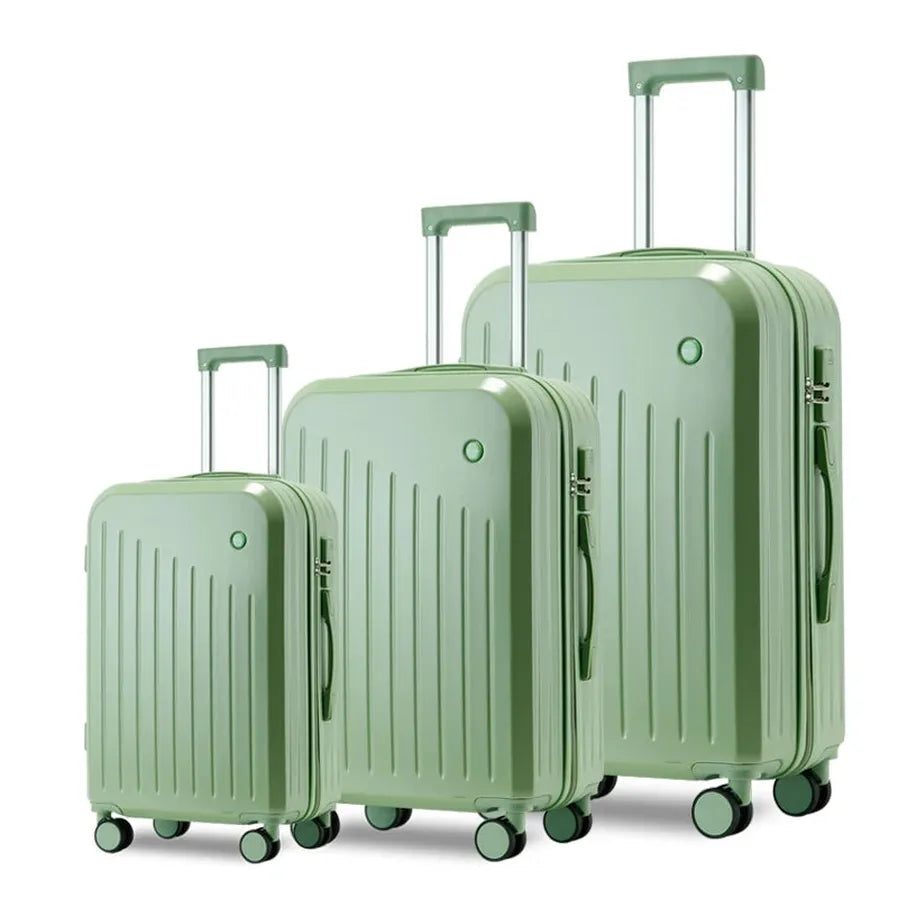 JMT-493962 Lightweight 3-Piece Luggage Set with Wheels - Soft Carry-On Suitcase for Travel