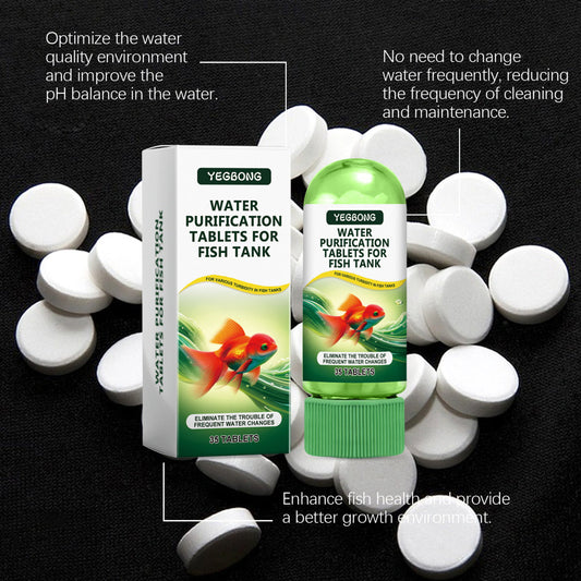 JMT-494090 Aquarium Water Purification Tablets for Clear & Safe Fish Tank Environment