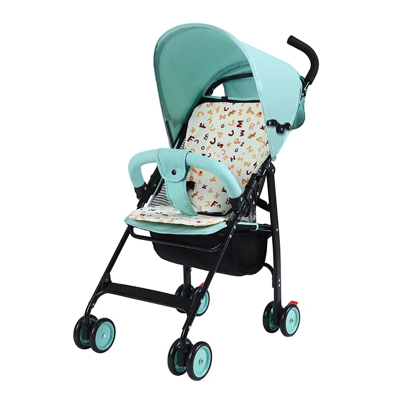 JMT-494346 Portable 2-in-1 Lightweight Baby Stroller with Cotton Fabric and Easy-Folding Design