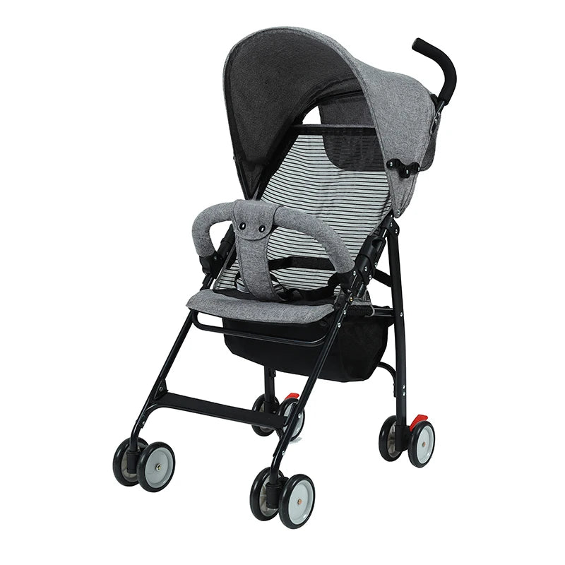JMT-494346 Portable 2-in-1 Lightweight Baby Stroller with Cotton Fabric and Easy-Folding Design