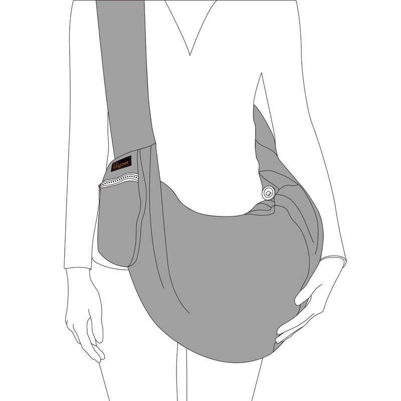 JMT-494410 Breathable Portable Diagonal Span Backpack for Dog Carrying Comfort