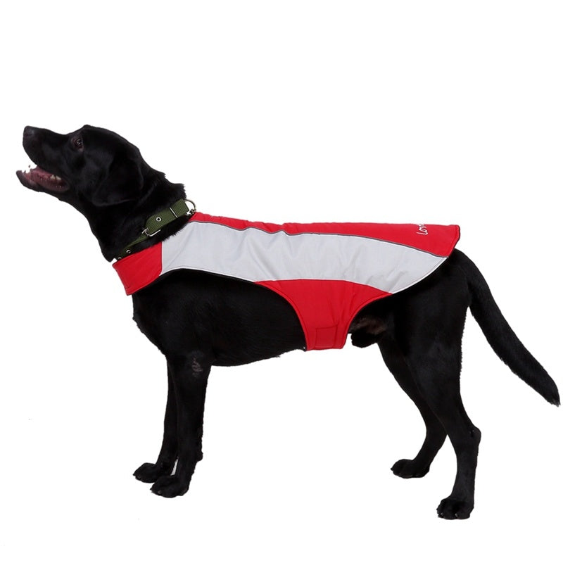 JMT-494538 Reflective Winter Coat for Large Dogs - Polyester Fabric, Various Sizes Available