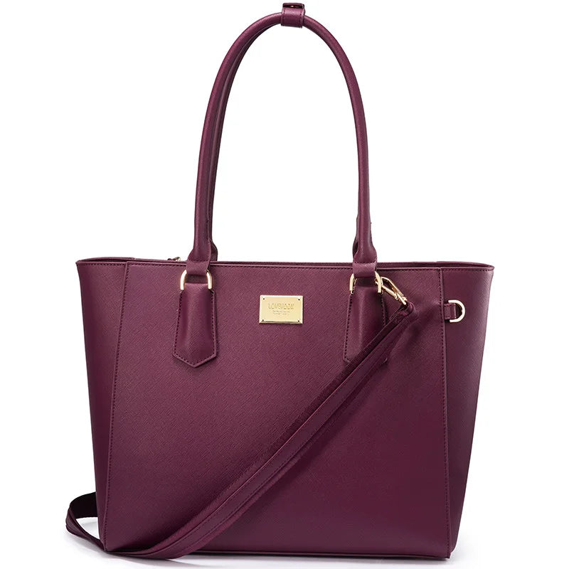 JMT-494730 Large 15.6 Inch Laptop Tote Bag for Women - Stylish Shoulder Handbag